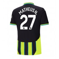 Maglia Calcio Manchester City Matheus Nunes #27 Seconda Divisa 2024-25 Manica Corta